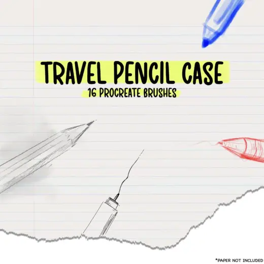 Travel Pencil Case – Procreate Brushes — Procreate brush