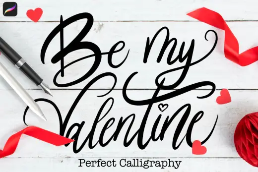 Perfect Calligraphy procreate brush FREE — Procreate brush