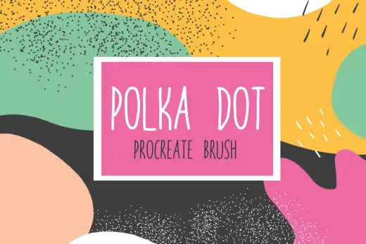 POLKA DOT procreate brush FREE — Procreate brush