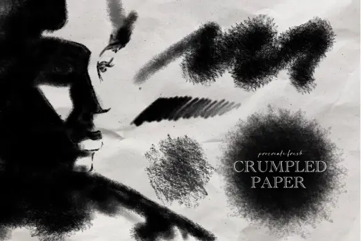 Crumpled Paper procreate brush FREE — Procreate brush