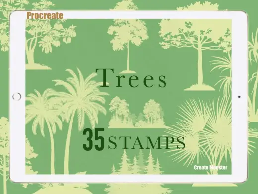 Free procreate tree brushes — Procreate brush
