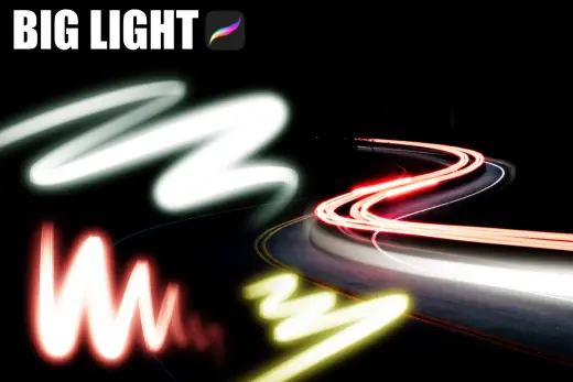 BIG LIGHT procreate brush FREE — Procreate brush