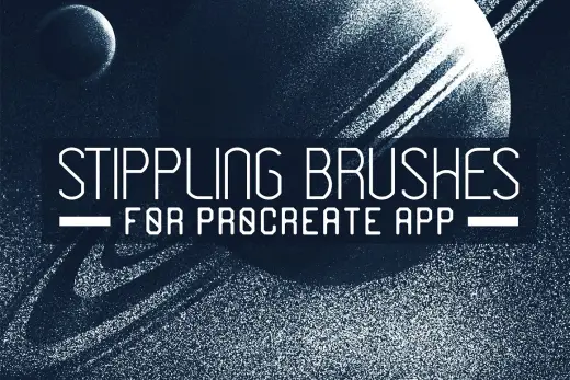 [Paid] Stippling Procreate Brushes — Procreate brush