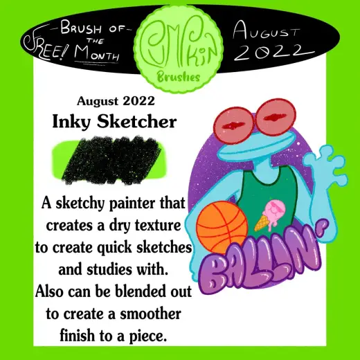August Freebie — Procreate brush