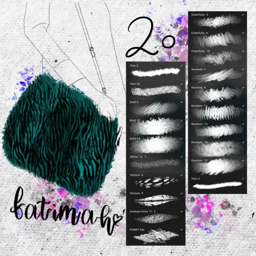 Furry brushes set — Procreate brush