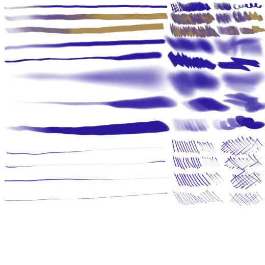 ＦＲＥＥ collection of various Procreate brushes — Procreate brush