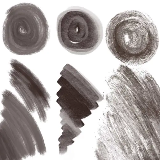 Thin/thick Paint sample set — Procreate brush