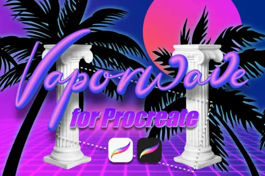 Vaporwave — Procreate brush