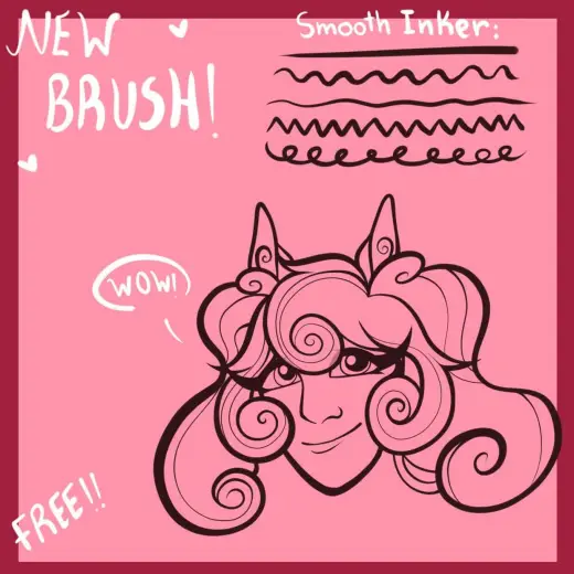 Smooth inker brush — Procreate brush