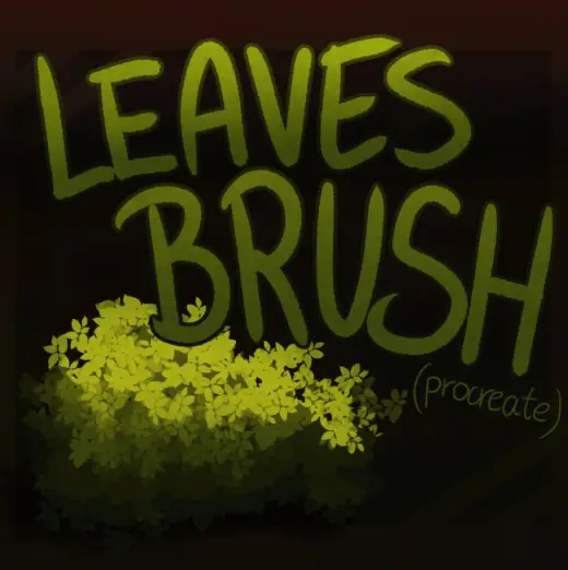 FREE leaves procreate brush — Procreate brush