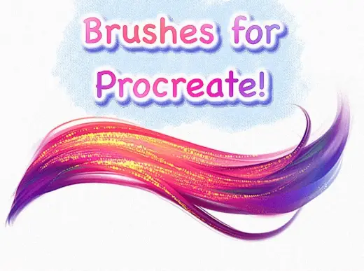 Hair Shine brush — Procreate brush