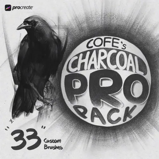 COFE’s Charcoal Pro Pack — Procreate brush