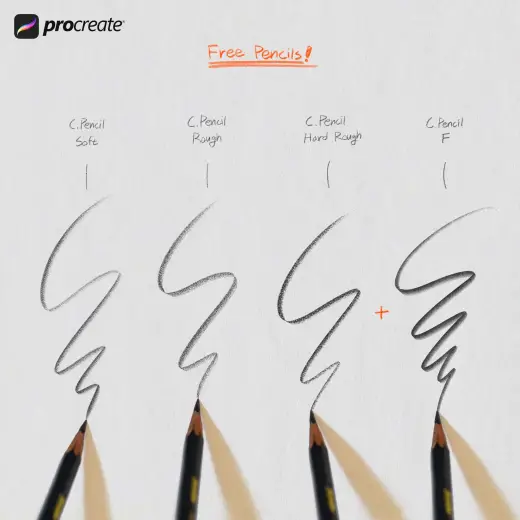 COFE’s Free Pencil Set — Procreate brush
