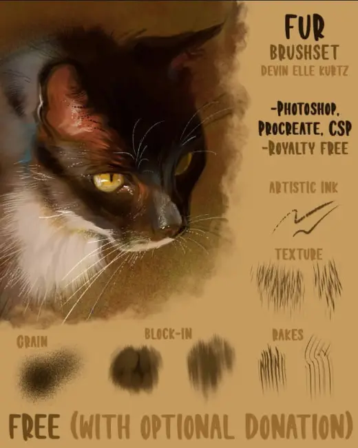 Fur Brushset — Procreate brush