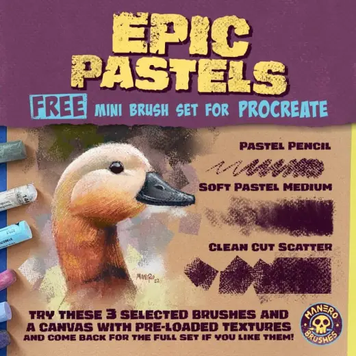 Epic Pastels FREE Mini Brush Set for Procreate — Procreate brush