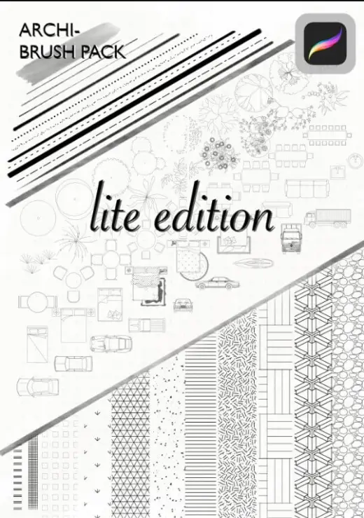 Procreate Line Art and Architecture Brush Suite (Lite Edition) — Procreate brush