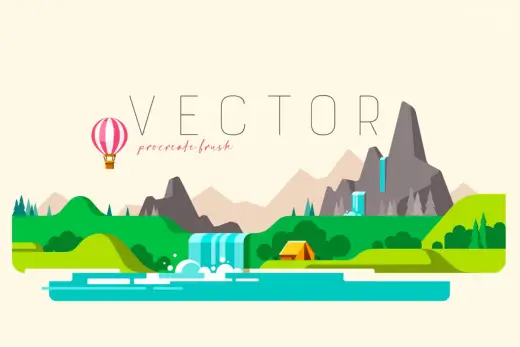 Vector FREE Procreate brush — Procreate brush