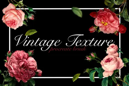 FREE Vintage texture brush for Procreate — Procreate brush