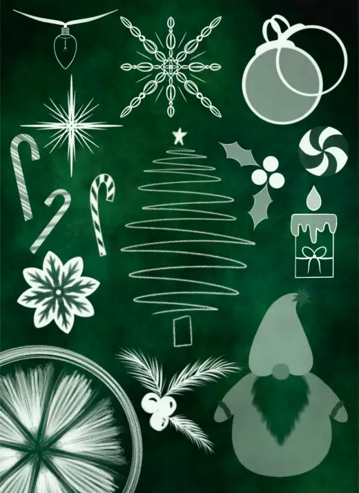Winter Holidays brushset — Procreate brush