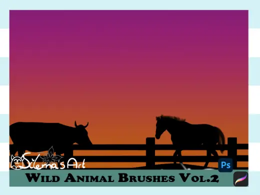 Wild Animals brush pack vol.2 — Procreate brush