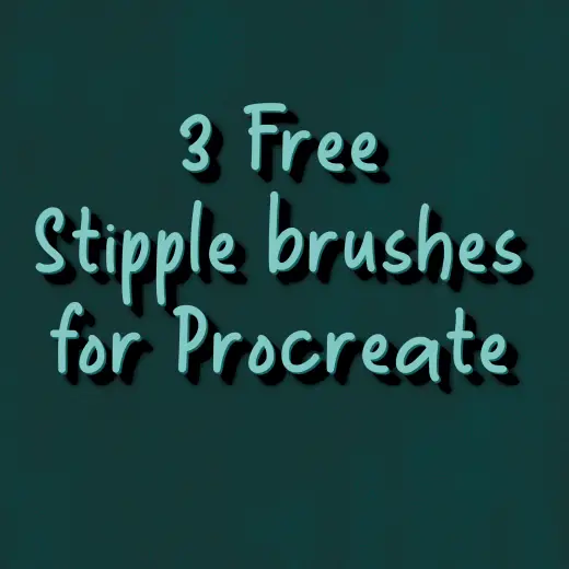 3 free stipple brushes for procreate — Procreate brush