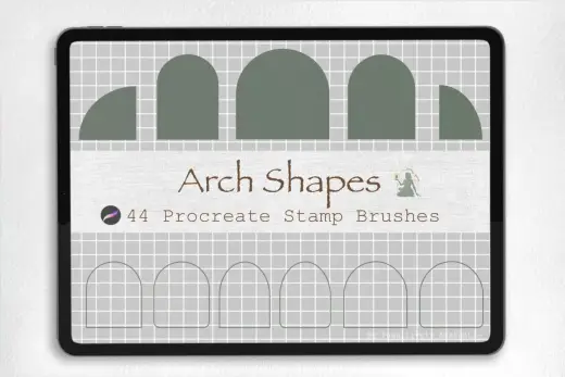 Arch Shape Procreate Stamp Bundle — Procreate brush