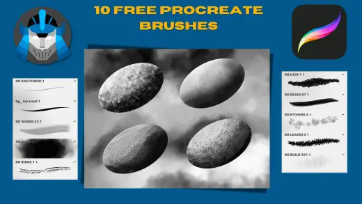 10 FREE PROCREATE BRUSHES — Procreate brush