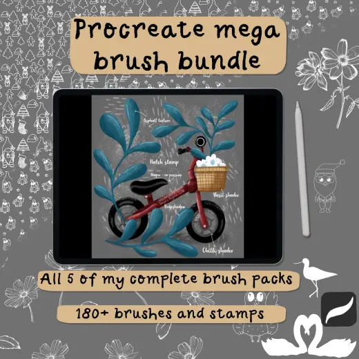 Mega bundle brushes for Procreate – brushes and stamps — Procreate brush