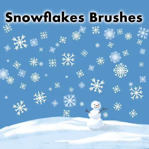 Free Snowflakes brushes for Procreate — Procreate brush