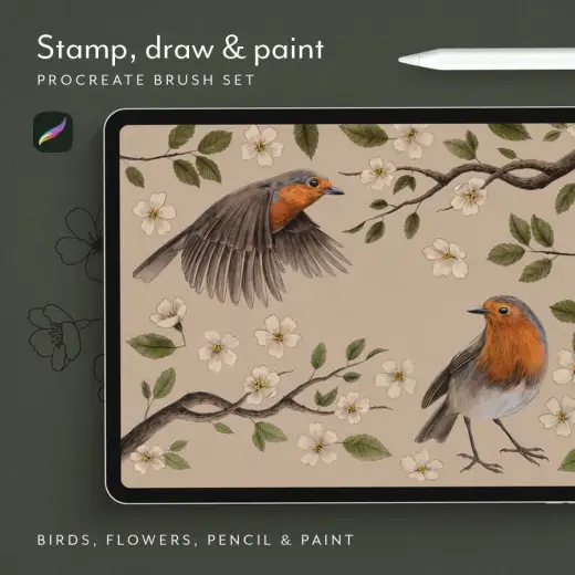 Free Stamp, Draw & Paint Procreate Brushes — Procreate brush
