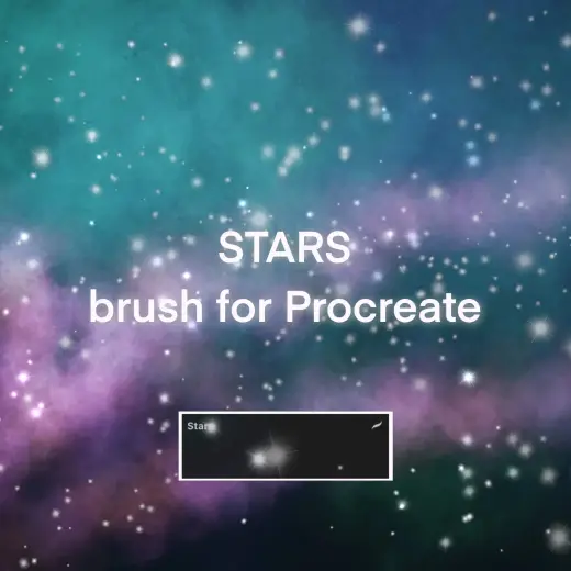 Stars brush for Procreate — Procreate brush