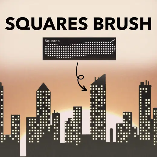 Squares brush — Procreate brush