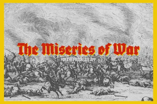 The Miseries of War Procreate Kit — Procreate brush