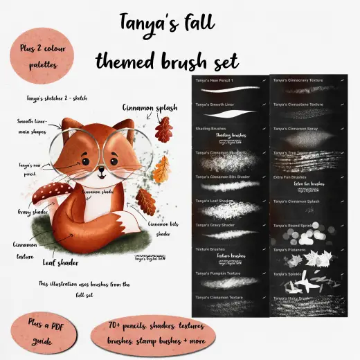 Tanya’s Fall brushes — Procreate brush