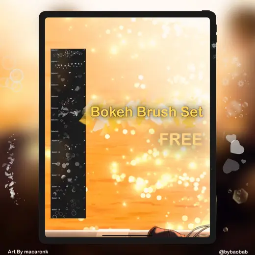 FREE Bokeh Brush Set for Procreate! — Procreate brush