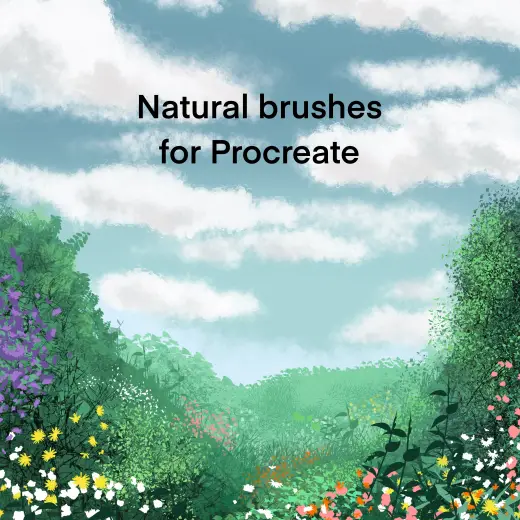 Nature inspired Procreate brush set — Procreate brush