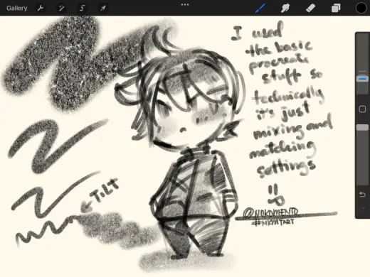 Procreate Brush: a good sketch brush says noko — Procreate brush