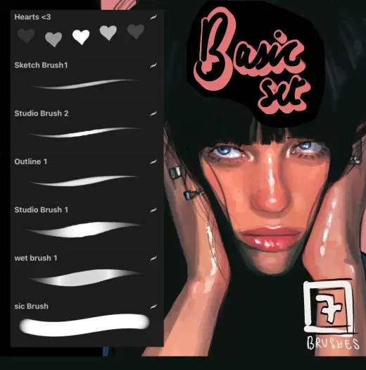 Chloe’s basic brush set — Procreate brush