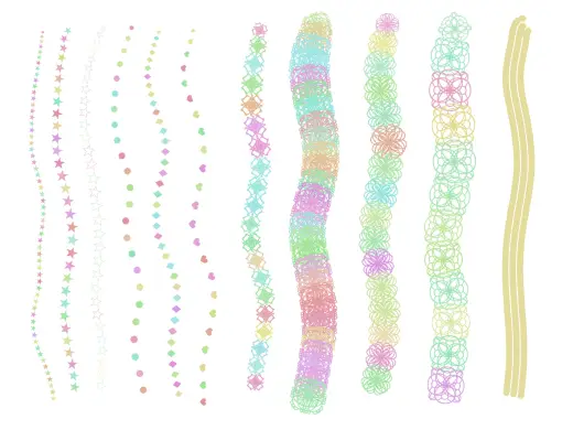 Procreate Anime Brushes for Party Confetti Celebration — Procreate brush