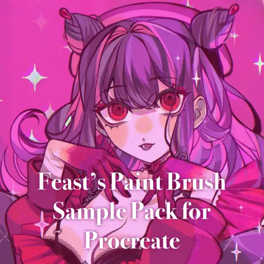 Feast’s Paint Brushes Sampler for Procreate — Procreate brush