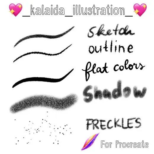 Brush Set for simple Illustrations — Procreate brush