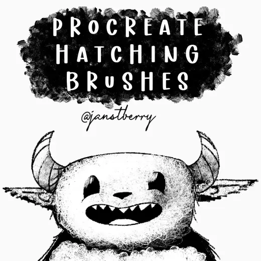 Hatching Procreate Set — Procreate brush