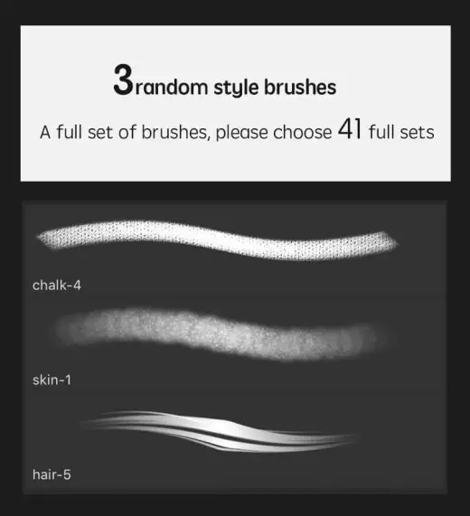 CG portrait brush set — Procreate brush