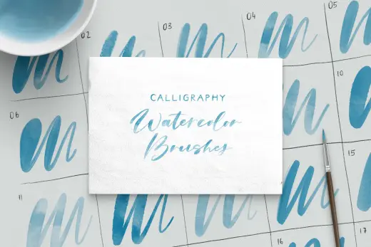 Watercolor Calligraphy Brushes Vol. 2 — Procreate brush