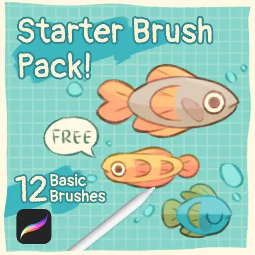 Starter Brush Pack FREE Procreate brushes — Procreate brush