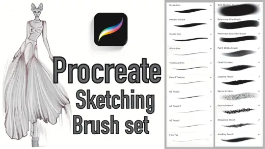 Procreate sketching brushes — Procreate brush