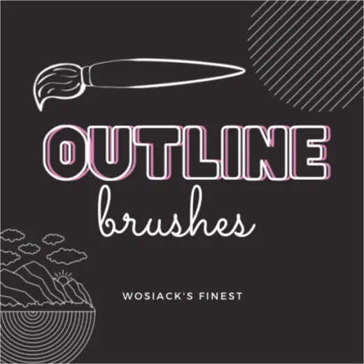 Outline brushes pack — Procreate brush