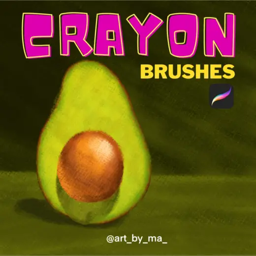 Crayon Brushes for Procreate — Procreate brush