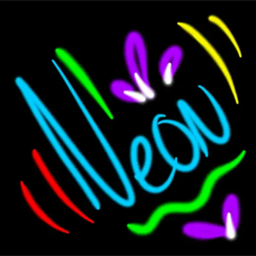 Neon Glow Brush – Brush for Procreate — Procreate brush