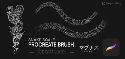 Snake Scale Brush – for Procreate — Procreate brush